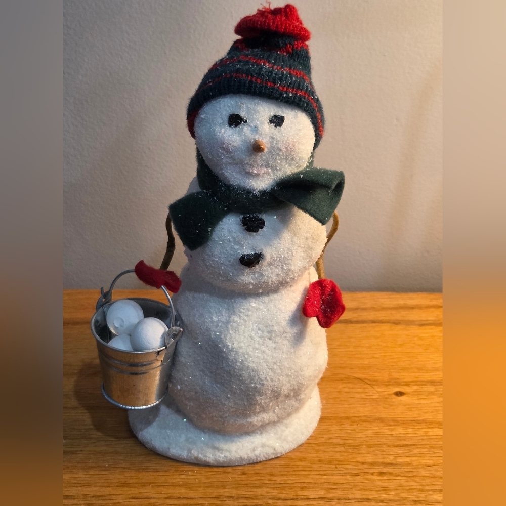 Byer's Choice LTD Flocked Snowman